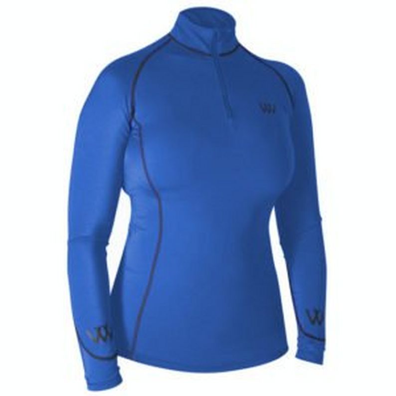 Woof Wear Performance Riding Shirt Electric Blue