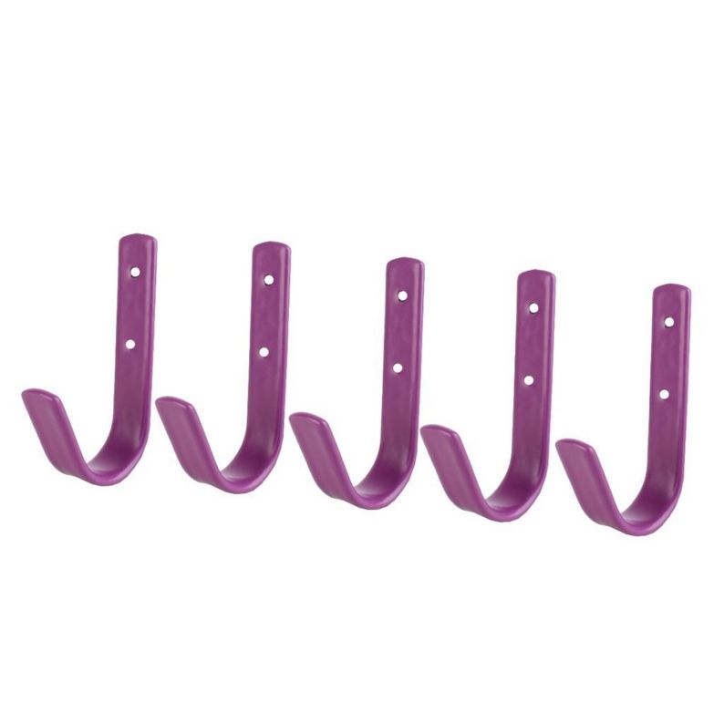  Shires Small Stable Hook 5 Pack Purple