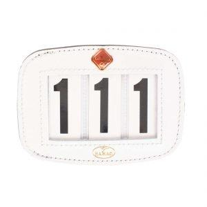 British Dressage Rule Changes - LeMieux Saddlepad Number Holder White