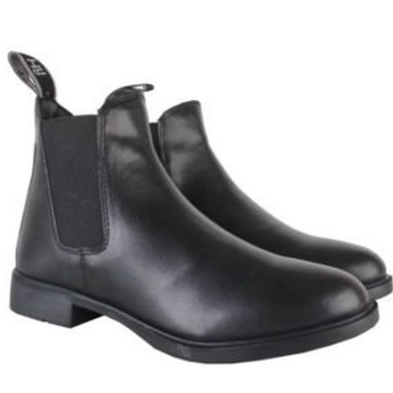 Hy HyLAND Adults Beverly Synthetic Leather Jodhpur Boots Black