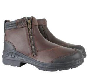 Ariat® Ladies Barnyard Side Zip Riding Boots Dark Brown