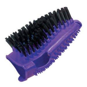 Roma Bristle Back Grooming Mitt Purple