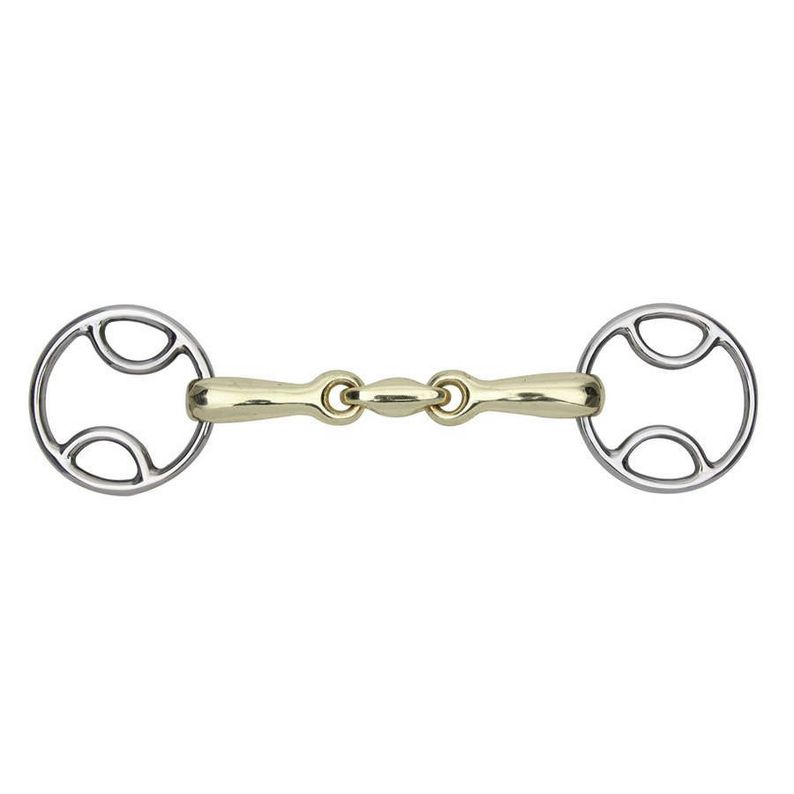 Shires Brass Alloy Training Bit Loose Ring Snaffle RRP £22.99.