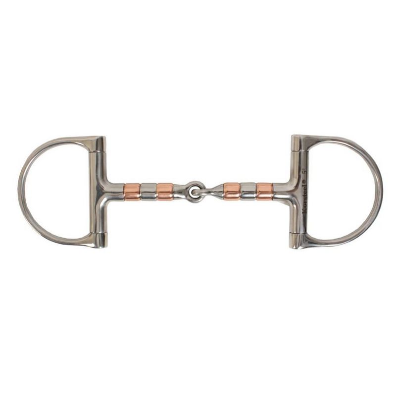 Korsteel D-Ring Snaffle with Copper Rollers RRP £17.99