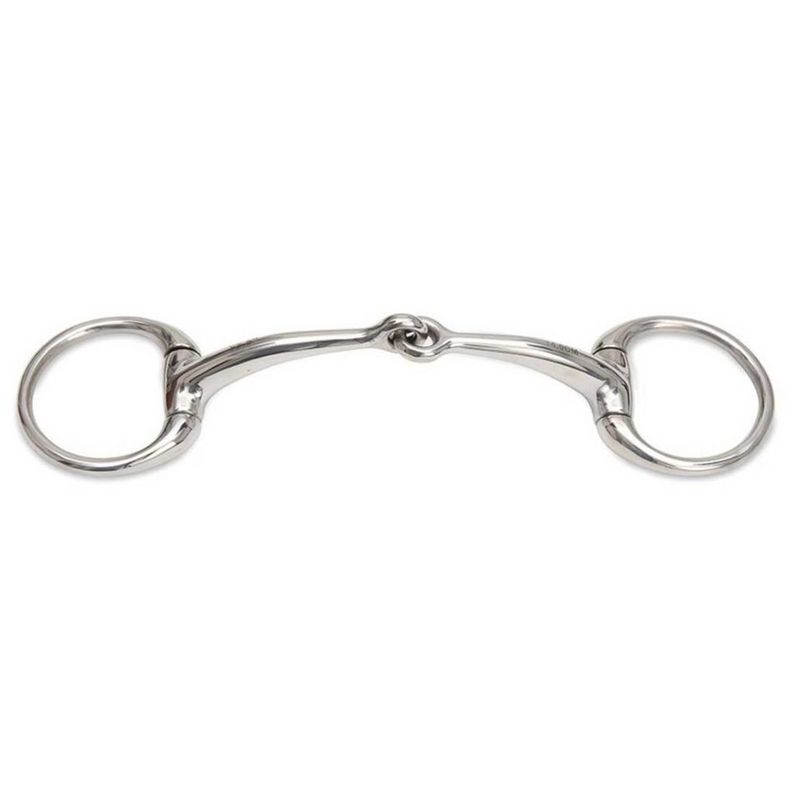Cottage Craft Equine Riding Loop Ring Snaffle Stainless Steel Nut Cracker Action 