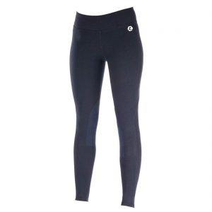 Horze Ladies Knee Patch Active Tights in Peacoat Dark Blue