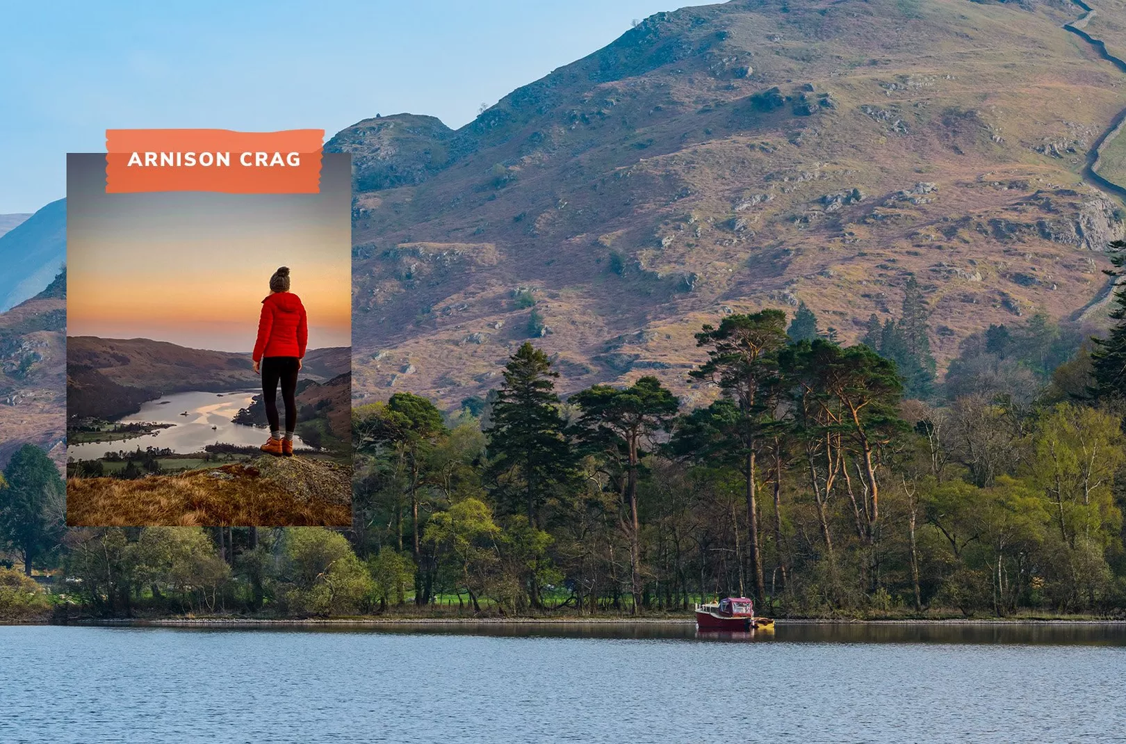 Kate Henry climbing Arnison Crag in the Lake District