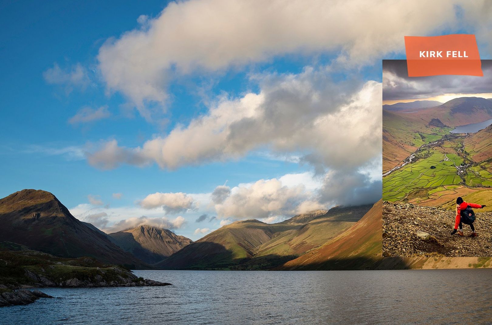 Kate Henry climbing Kirk Fell in the Lake District
