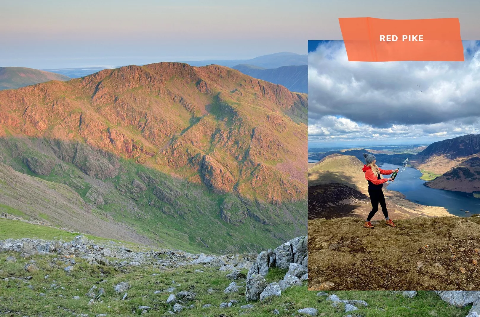 Kate Henry climbing Black Crag in the Lake District