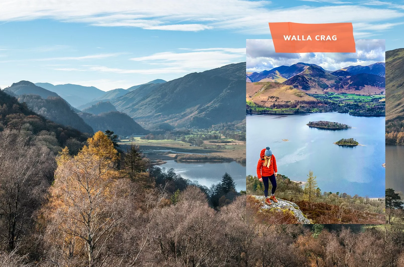 Kate Henry climbing Walla Crag in the Lake District
