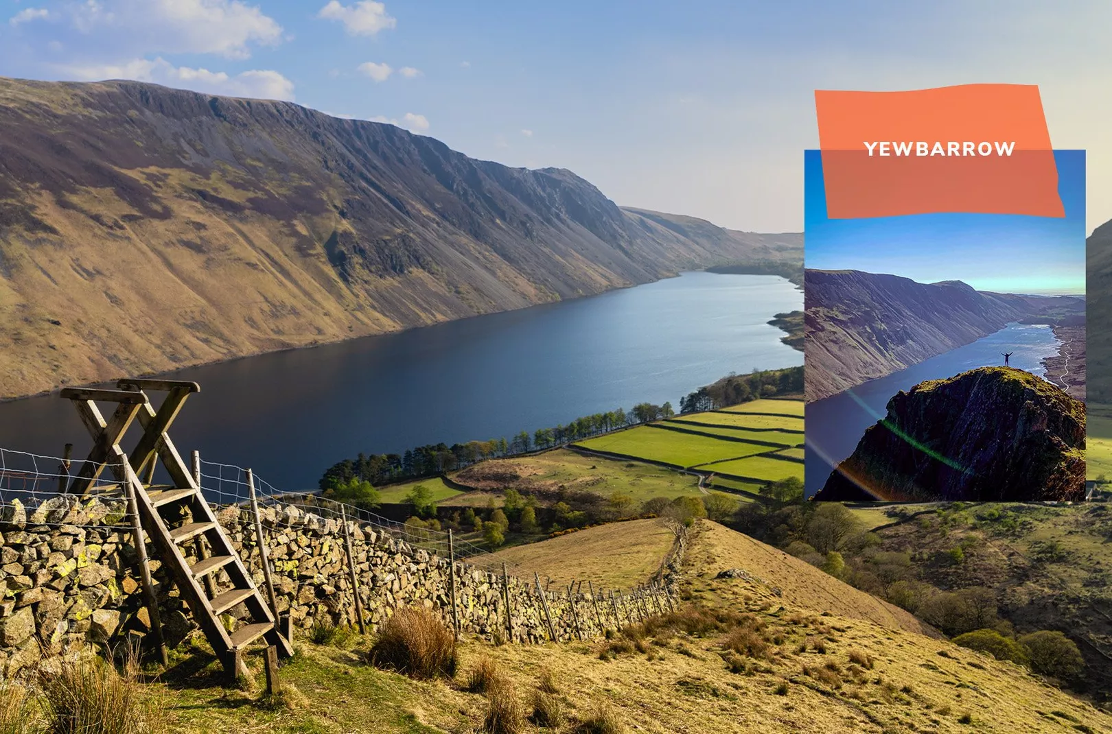 Kate Henry climbing Yewbarrow in the Lake District
