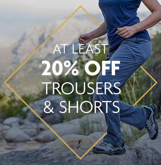 Shop Trousers & Shorts - At Least 20% OFF