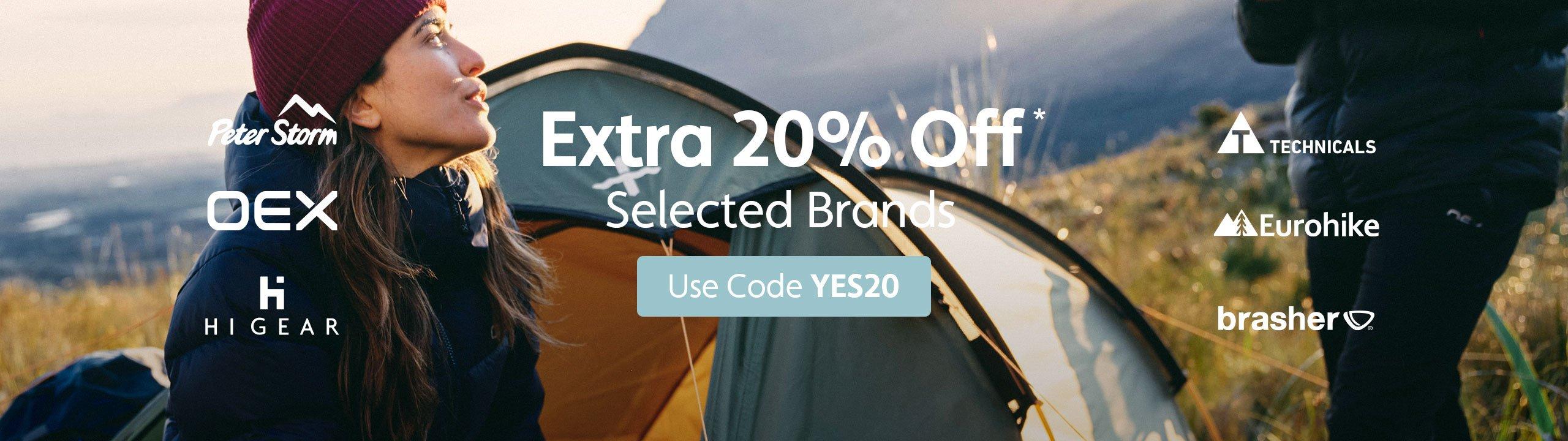 Extra 20% Off* Selected Brands – Use Code YES20