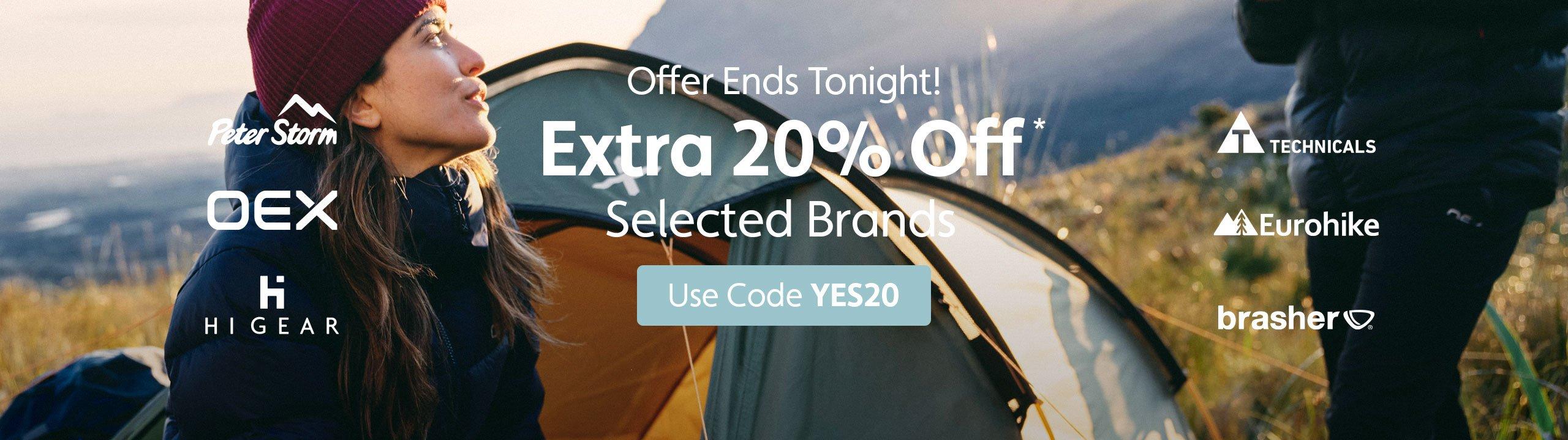 Extra 20% Off* Selected Brands – Use Code YES20