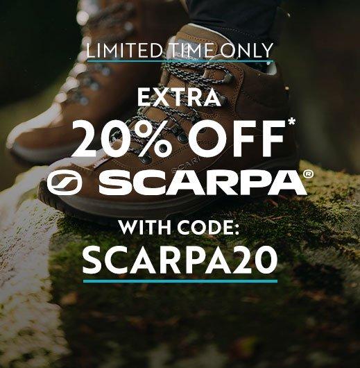 Get An Extra 20% OFF OFF Scarpa