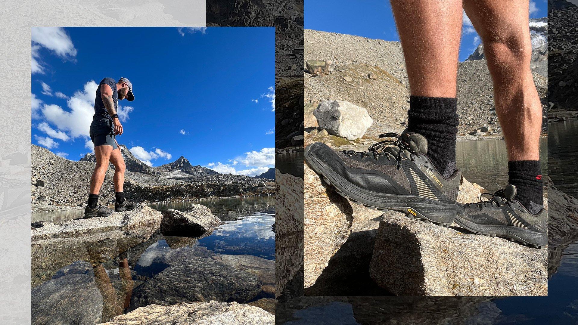Ben Wright trialling the Merrell MQM 3 shoes in Italy