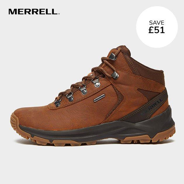 Merrell Mens Erie Mid Waterproof Walking Boots