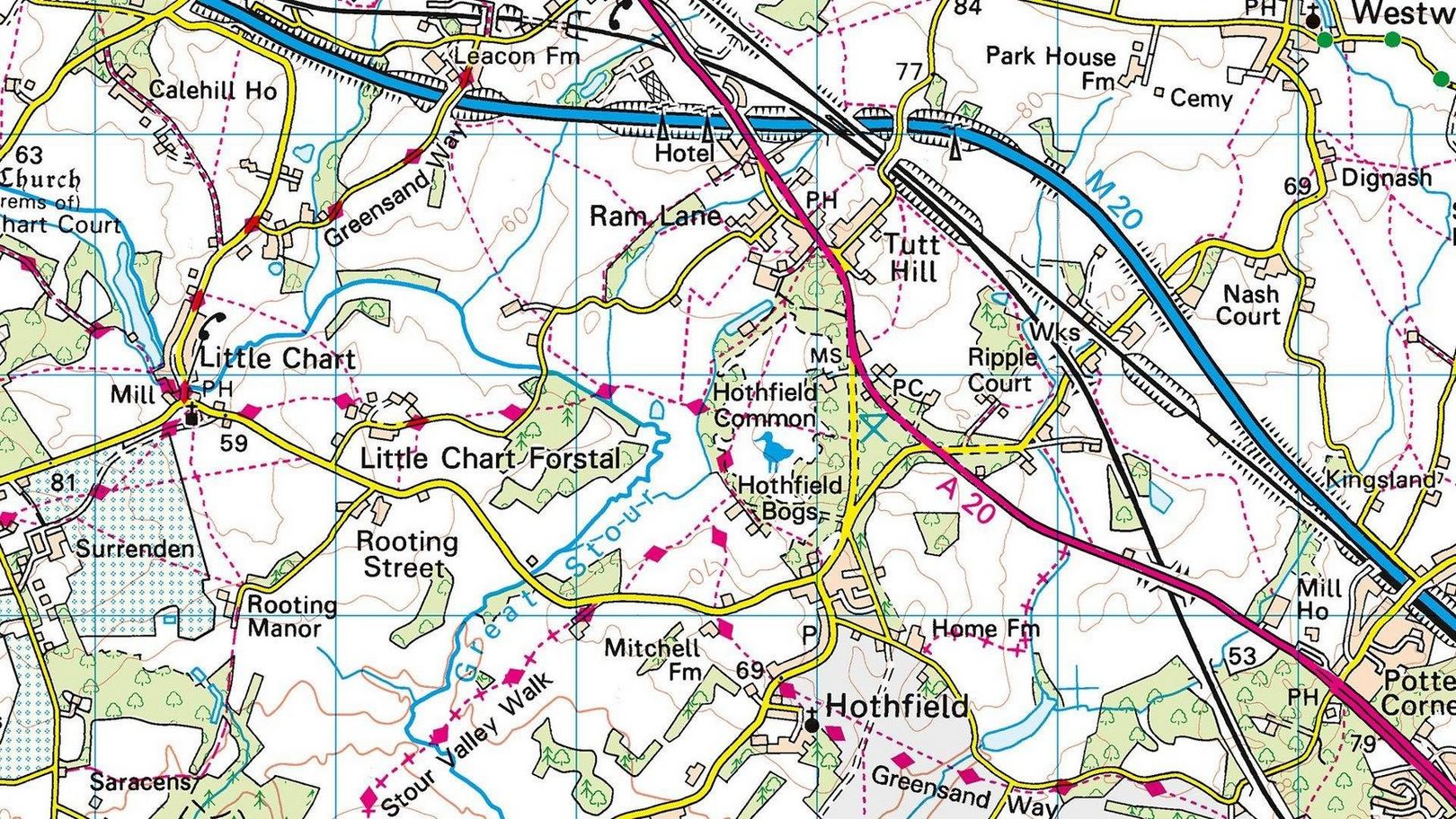 Kent Map Scale B