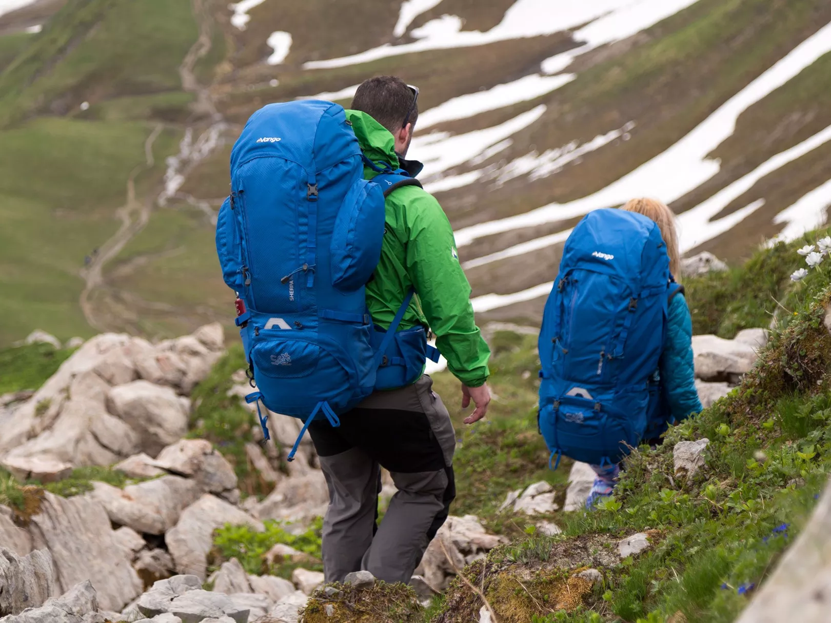 Backpacking outdoors
