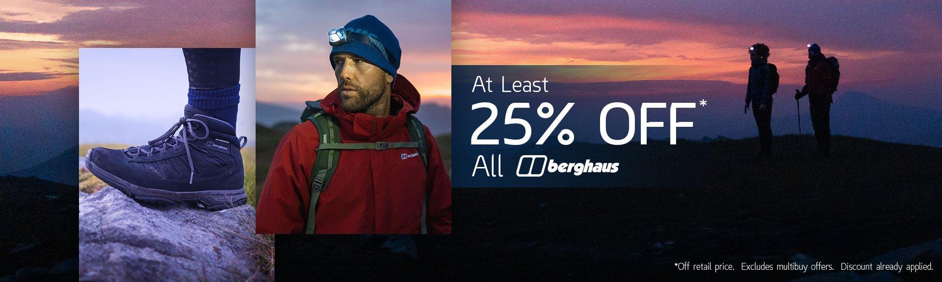 At Least 25% Off All Berghaus
