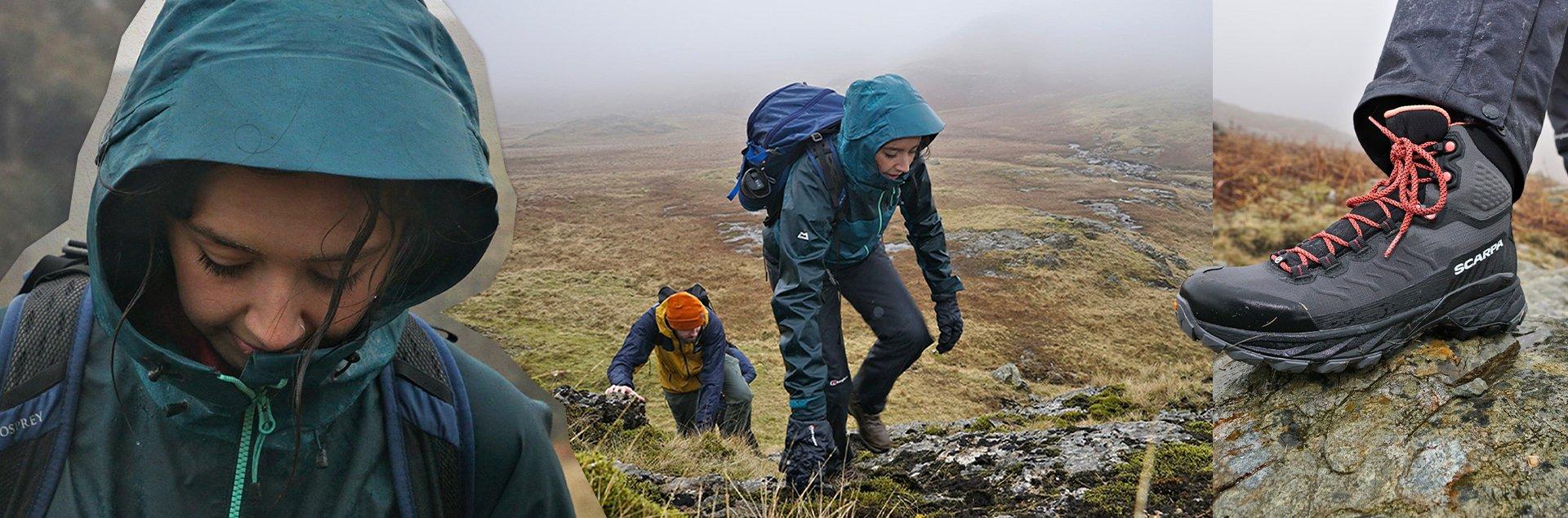 Morgan testing womens walking
                            boots in Lake District