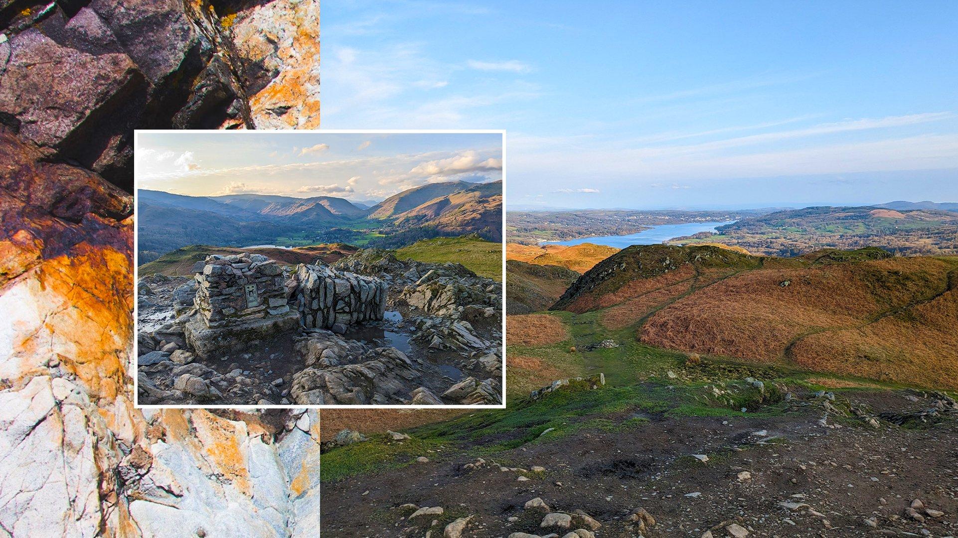 A selection of photos of the Loughrigg walking trail in The Lake District