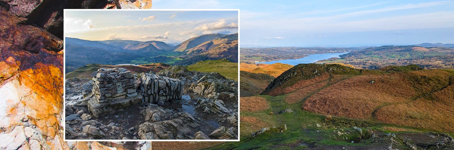 A selection of photos of the Loughrigg walking trail in The Lake District