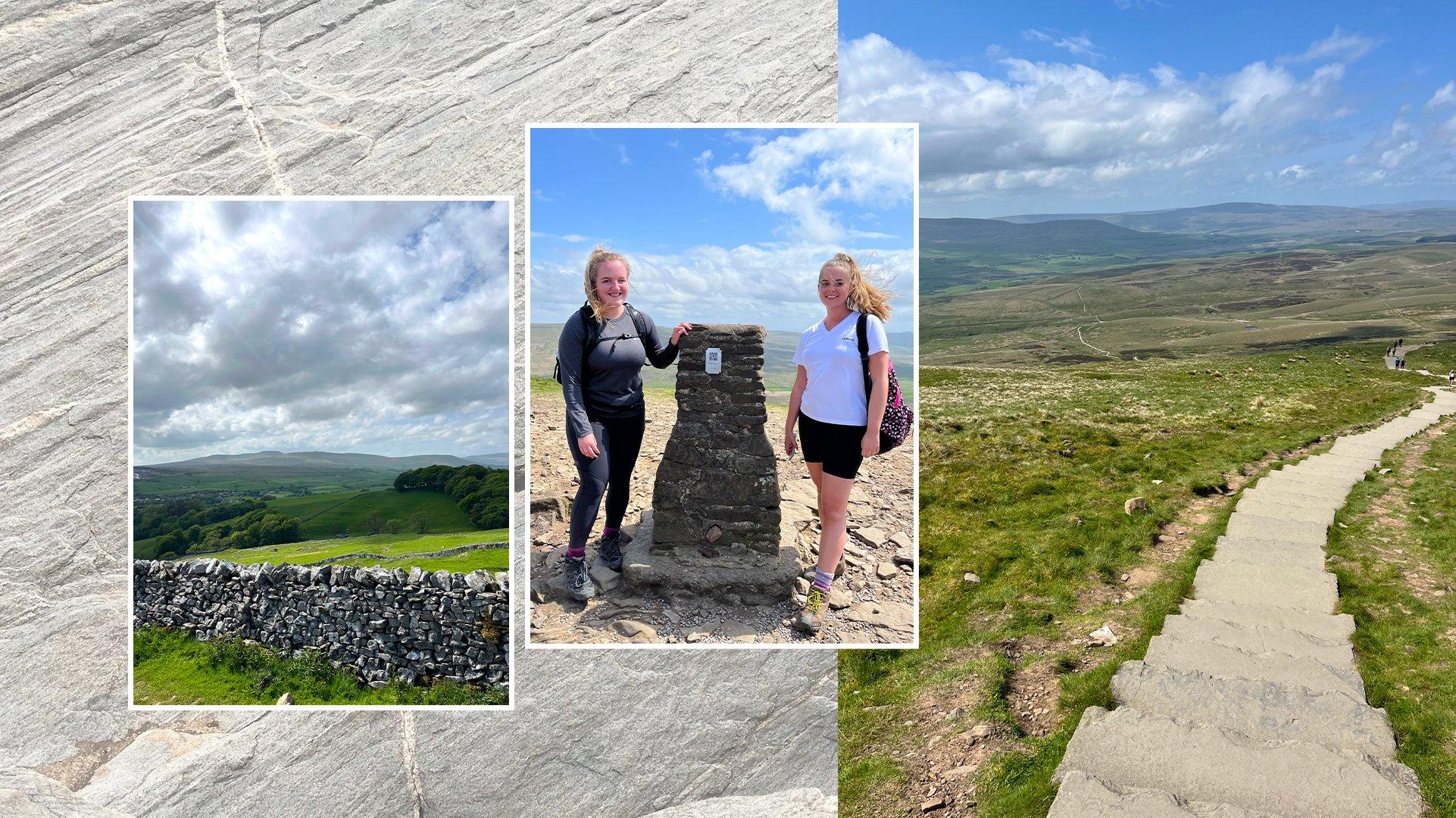 A selection of photos of the Pen-Y-Ghent walking trail in The Yorkshire Dales