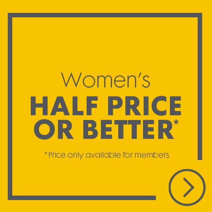 Womens Half Price deals