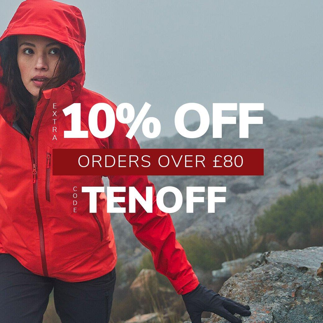 Extra 10% Off over £80 - Code: TENOFF