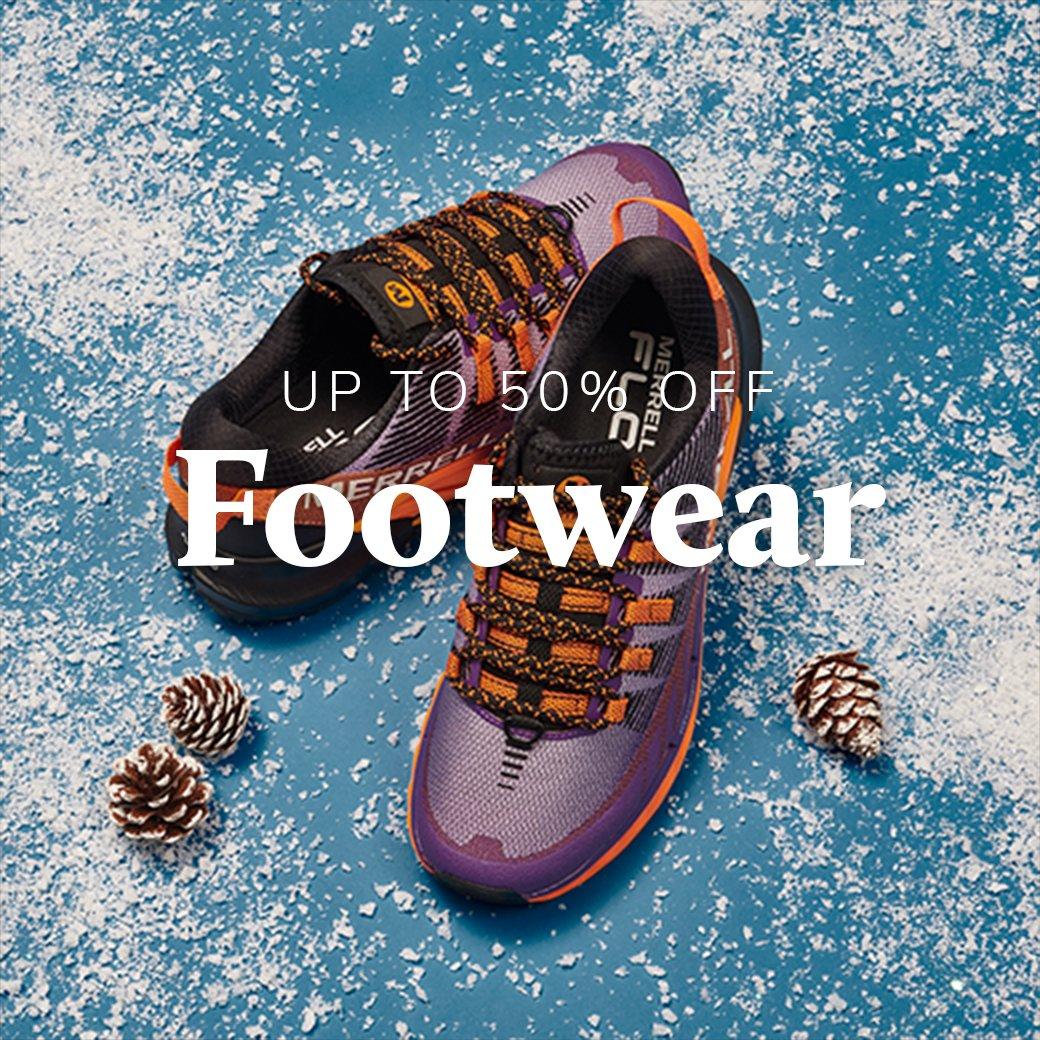 Up to 50% Off Footwear