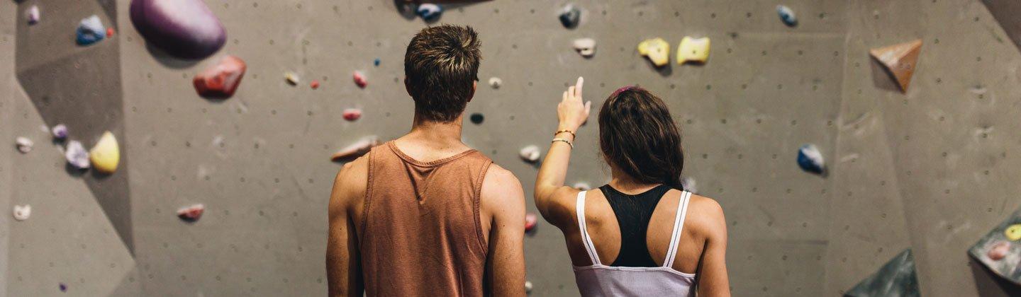 Looking at a Climbing Wall