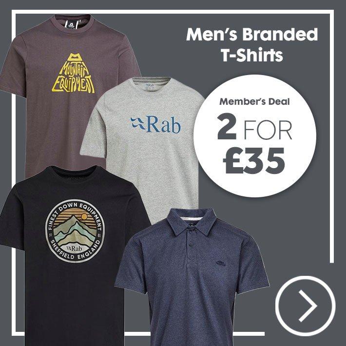 Branded t-shirts 2 for £35