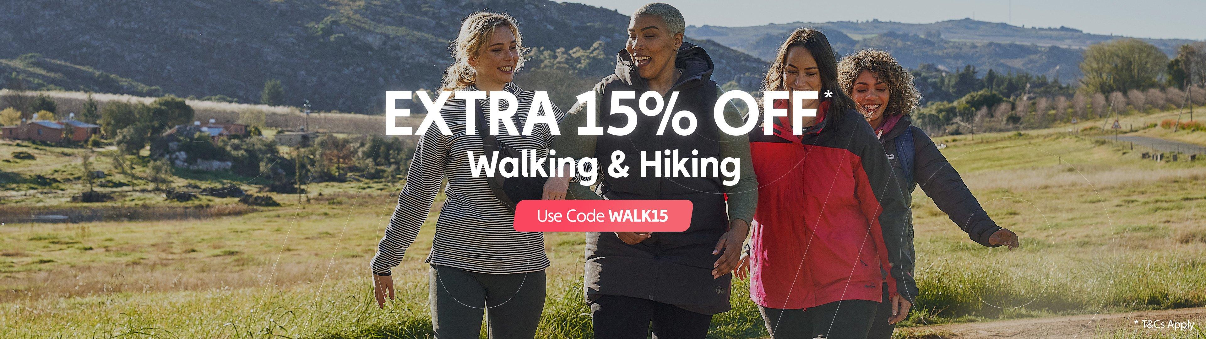 Extra 15% OFF – Use Code WALK15