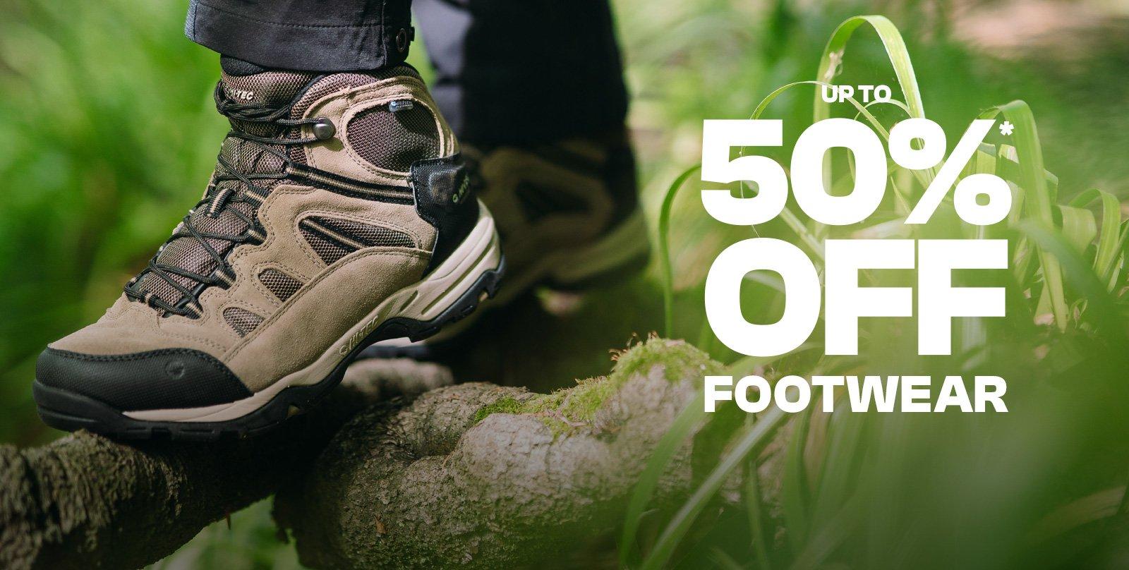 Up to 50% OFF Footwear