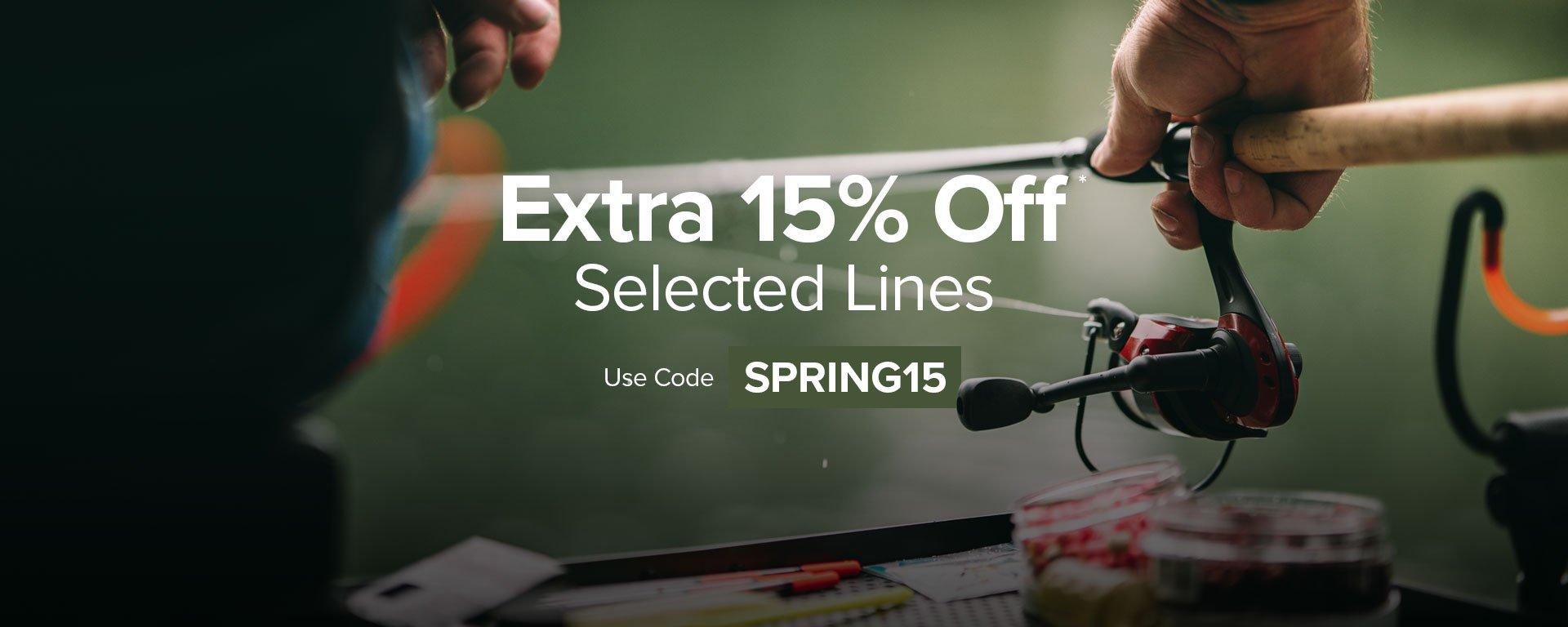 Get An Extra 15% OFF Selected with code SPRING15