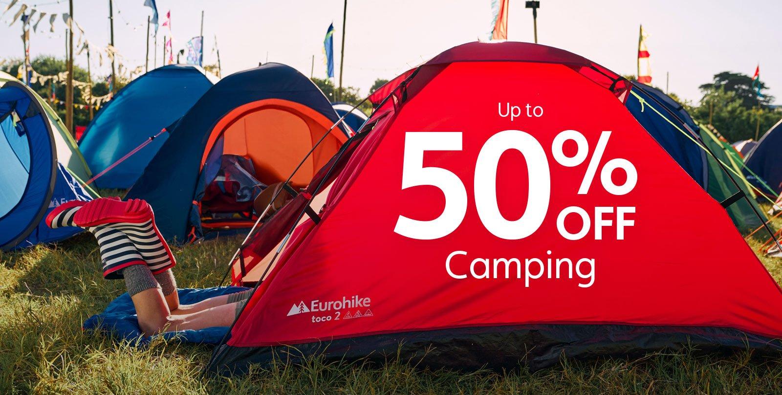 Up to 50% OFF Camping