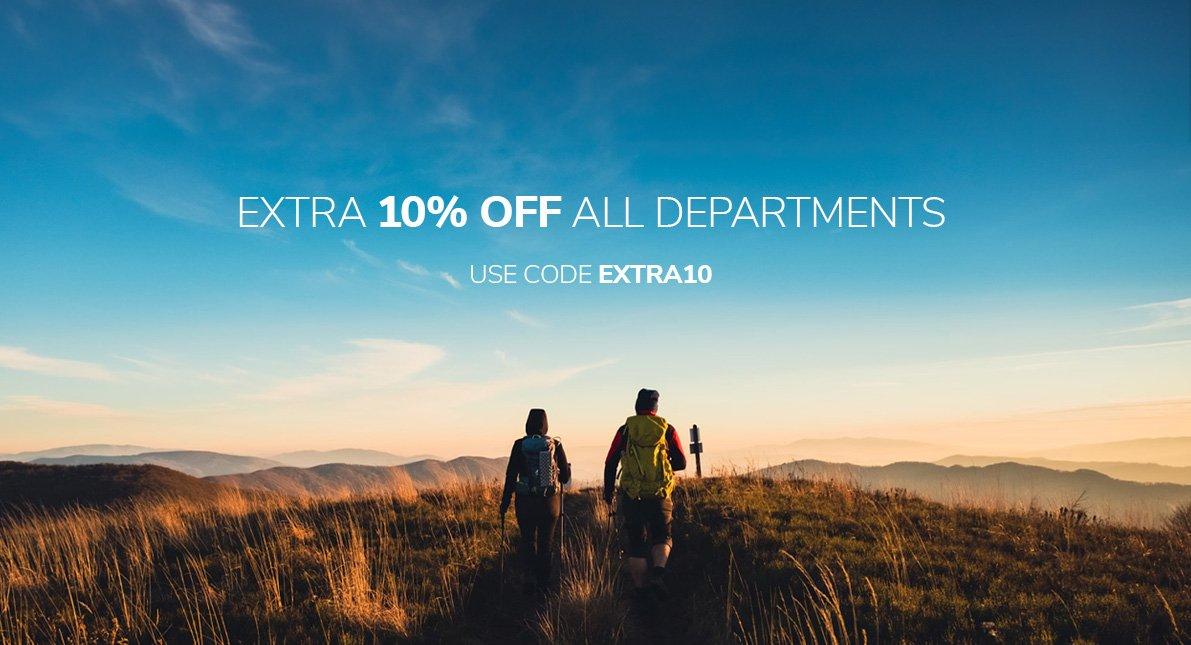 Extra 10% Off All Departments with code EXTRA10
