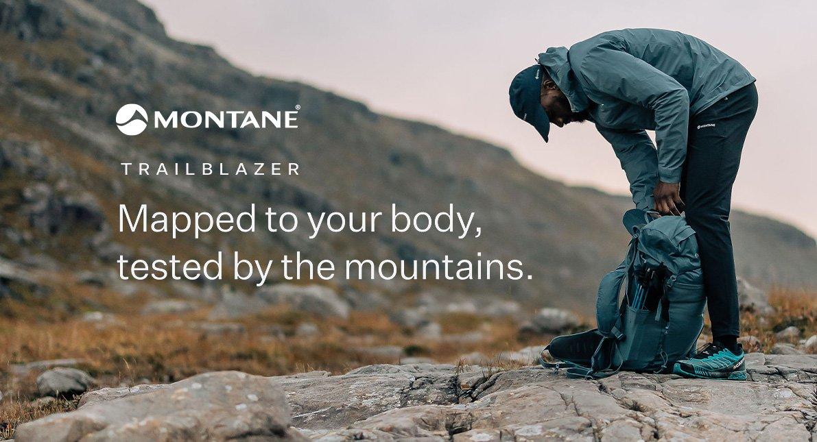 Montane Trailblazer - Mapped to your body, tested by the mountains.