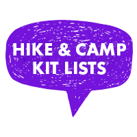 Hike and camp kit list