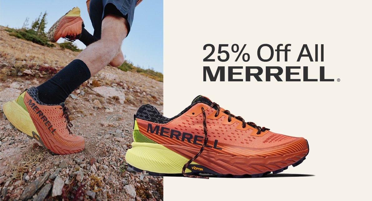 25% Off all Merrell