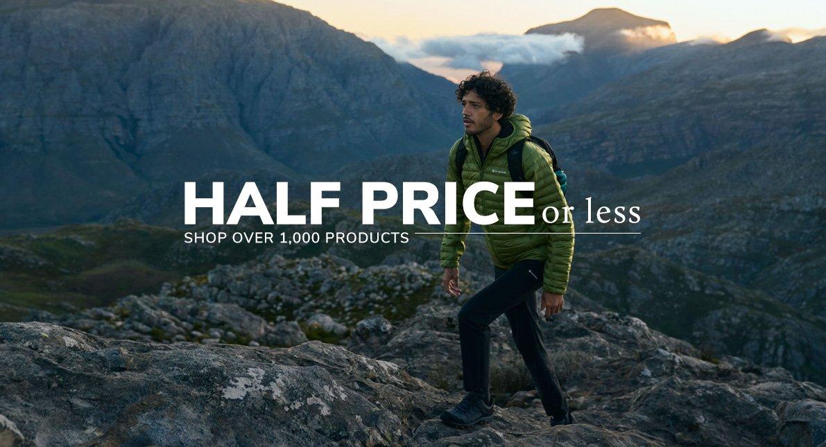 Half price or less on thousands of products