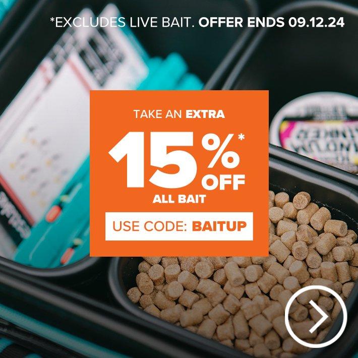 Extra 15% Off Bait