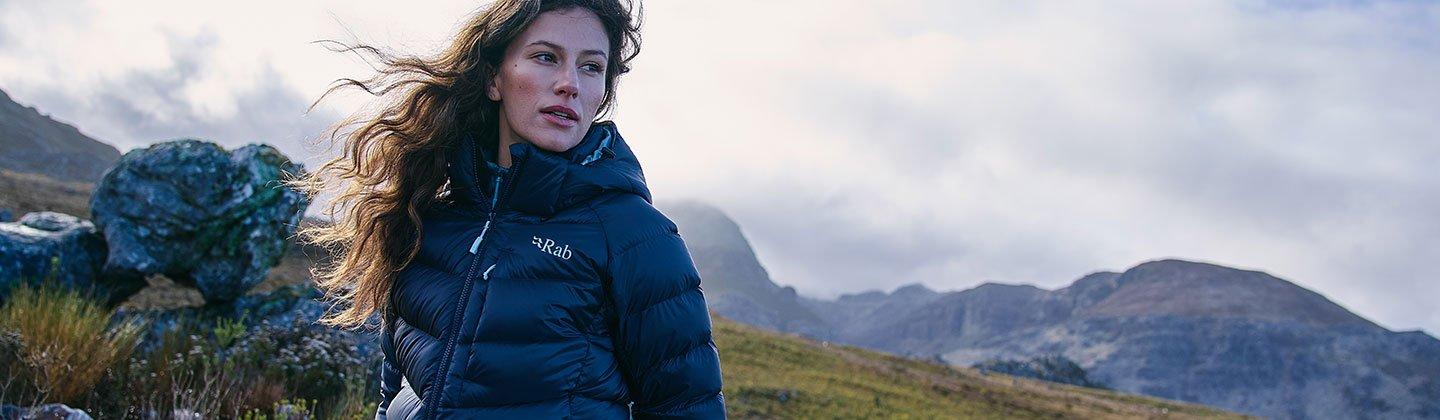 Woman wearing a insulated jacket