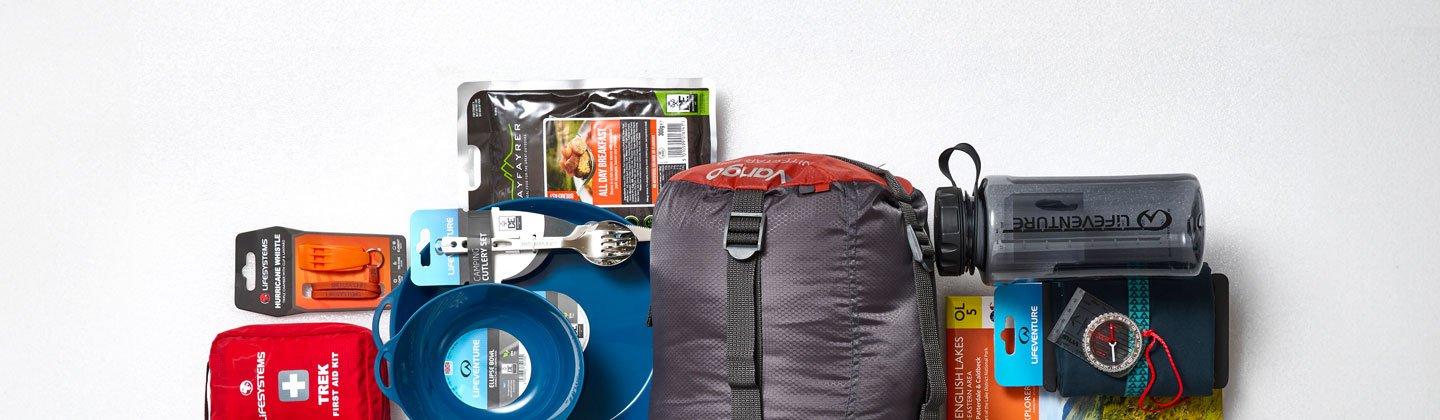 A flatlay image of first aid essential kit