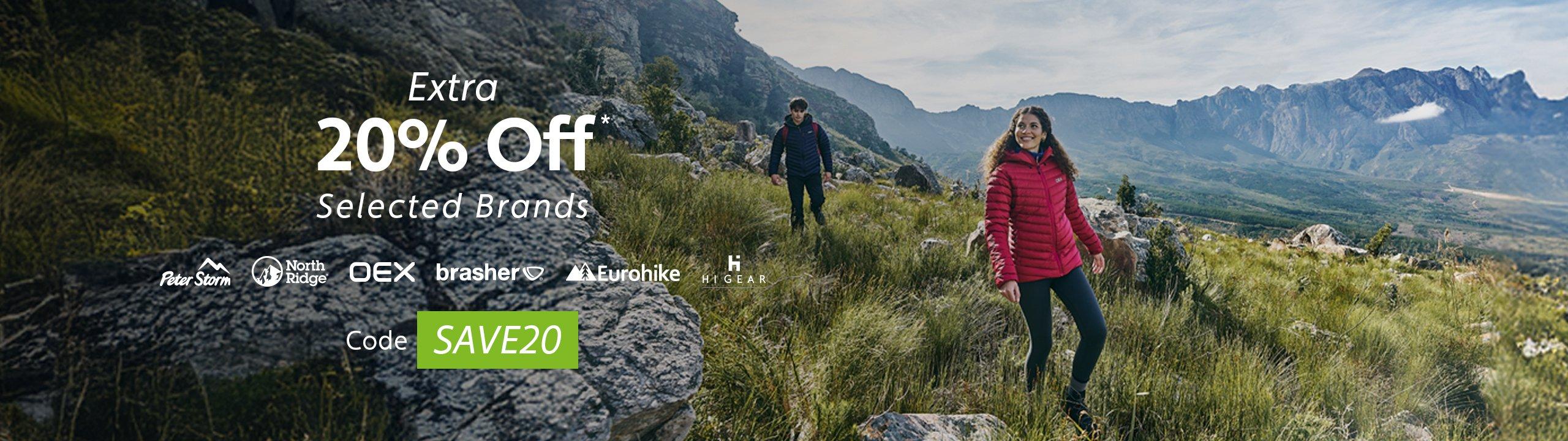 Extra 20% OFF* Selected Brands – Use Code SAVE20