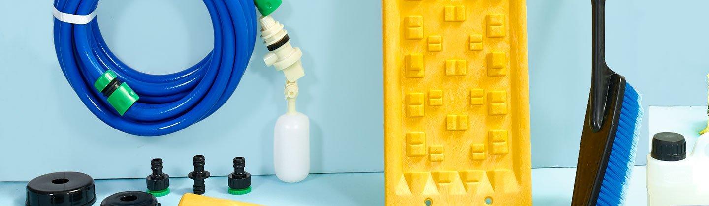 A collection of water and waste products