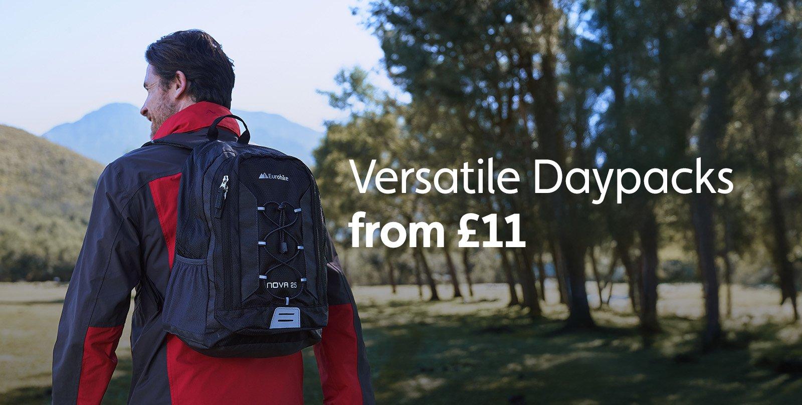 Versatile Daypacks from £11