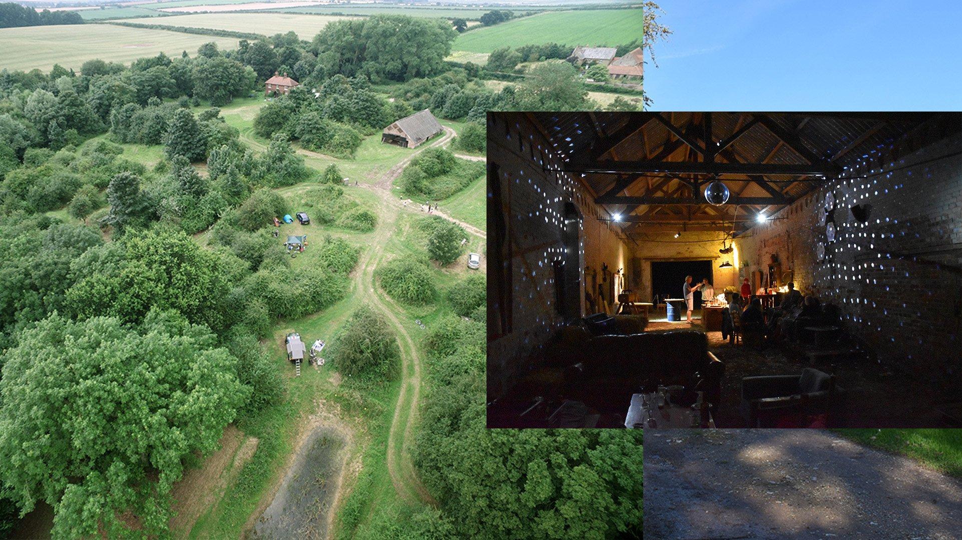 a tent pitched at The Lost Norfolk Brickyard in Norfolk