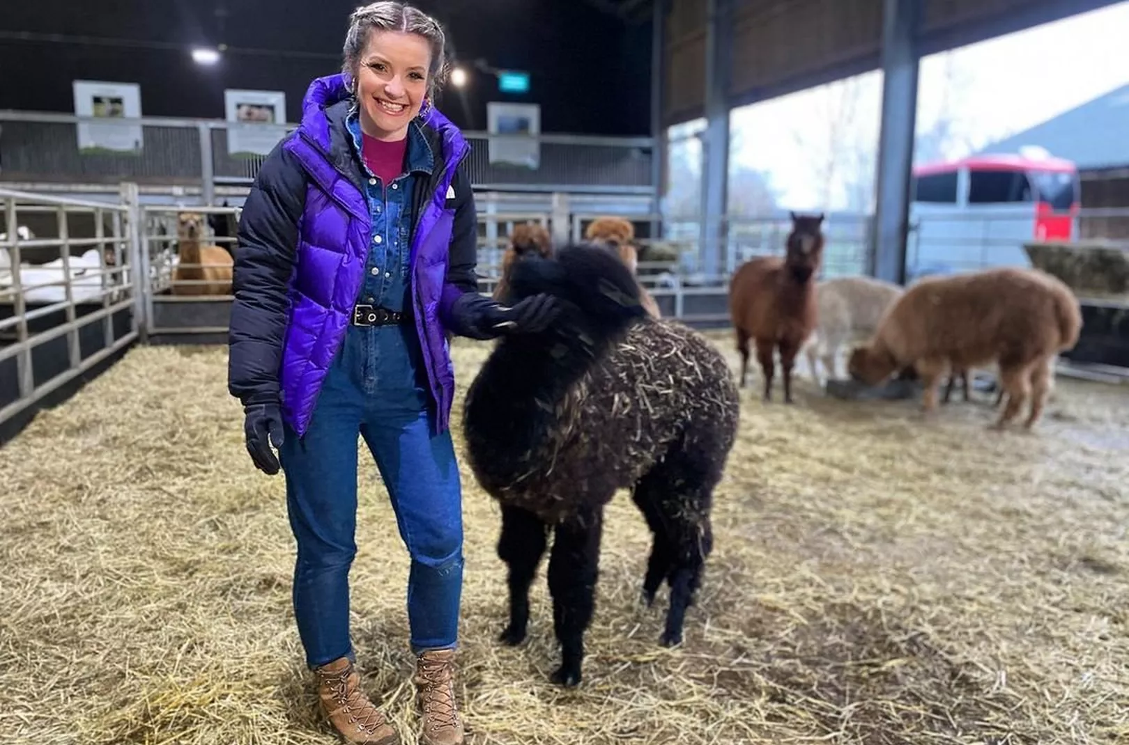 Helen Skelton working on Countryfile for BBC
